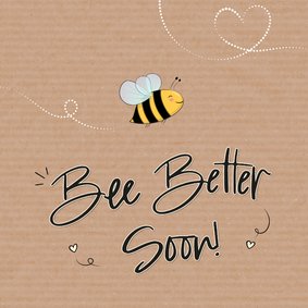 Beterschap bee better soon kraftlook illustratie bij