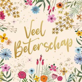 Beterschap bloemen en takjes