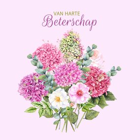 Beterschap boeket hortensia 