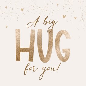 Beterschapskaart a big hug hartjes stijlvol algemeen