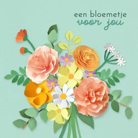 Beterschapskaart boeket pioenen
