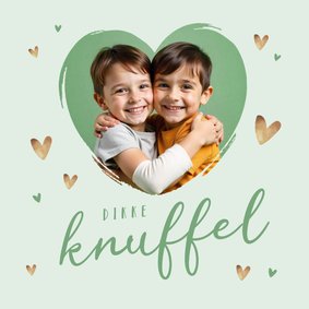 Beterschapskaart dikke knuffel hartjes beterschap foto