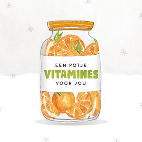 Beterschapskaart een potje vitamines voor jou