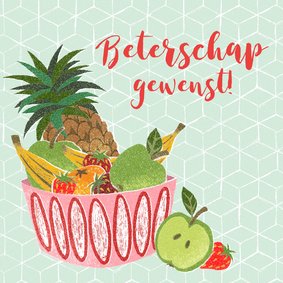 Beterschapskaart fruit abstracte stijl 