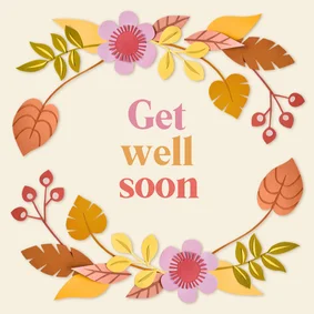 Beterschapskaart herfstbloemen