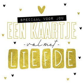 Beterschapskaart hip vol met liefde vriendschap goud