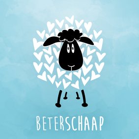 Beterschapskaart met schaap beterschaap