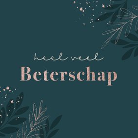 Beterschapskaart met spetters 