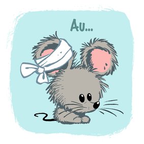 Beterschapskaart muisje auw... A