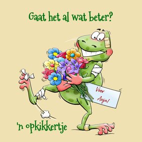 Beterschapskaart opkikkertje, gaat het al wat beter?