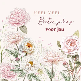 Beterschapskaart pioenrozen in pastel 