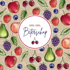 Beterschapskaart veel fruit