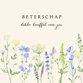 Beterschapskaart veldbloemen