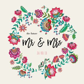 Bohemian Bloemen Huwelijk