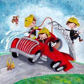 Brandweer Auto Illustratie