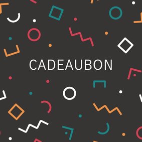 Cadeaubon zakelijk zzp geometrisch patroon