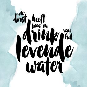 Christelijke kaart levend water