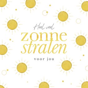 Christelijke kaart zonnestralen Gods zegen sterkte