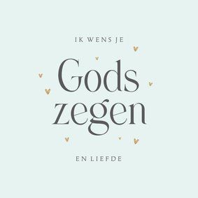 Christelijke verjaardagskaart Gods zegen