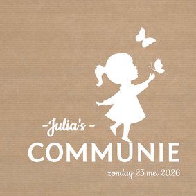 Communie Silhouet vlinder kraft