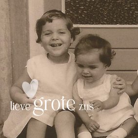 Condoleance foto grote zus