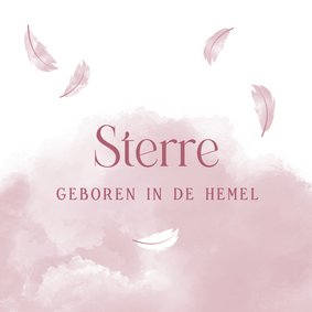 Condoleance geboren in de hemel meisje