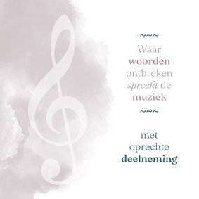 Condoleance Hobby muziek