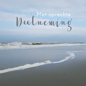 Condoleance kaart - Strand