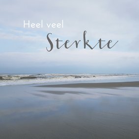 Condoleance kaart - Zee en strand