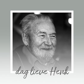 Condoleance - rouwkaart foto + waas