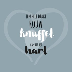 Condoleance rouwknuffel hart