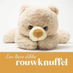 Condoleance rouwknuffel kind