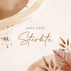 Condoleancekaart in boho stijl