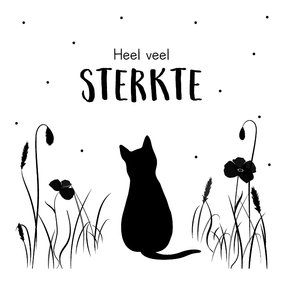 Condoleancekaart verlies van een kat 