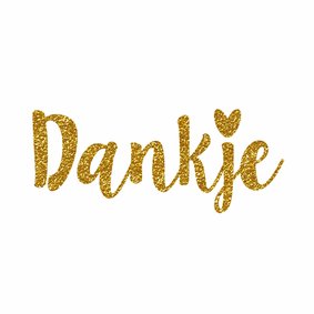 Dankje hart goud