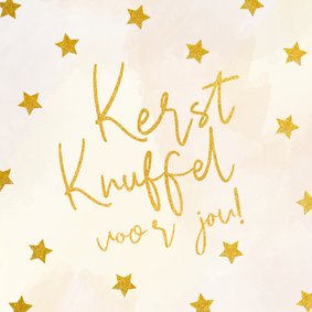 De Zonnebloem kerstkaart kerstknuffel 