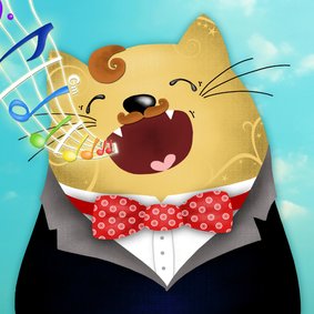 Dierenkaart - Kat zingt verjaardagslied