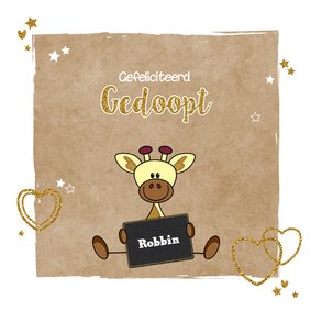 Doop girafje hip en glamour