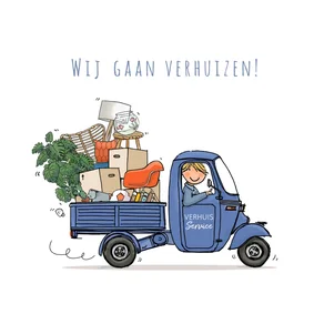 Driewieler verhuisauto
