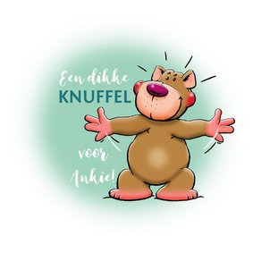 Een dikke knuffelbeer voor een vriend of vriendin