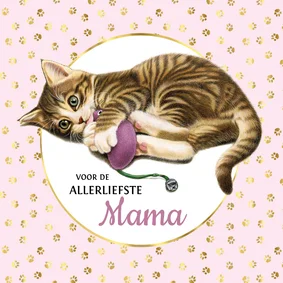 Een lieve kitten voor de liefste mama
