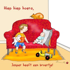 Er is een broertje geboren