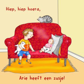 Felicitatie er is een zusje geboren