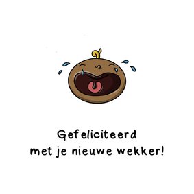 Felicitatie geboorte nieuwe wekker kaart