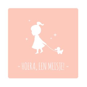Felicitatie Geboorte Silhouetten