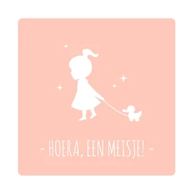 Felicitatie Geboorte Silhouetten