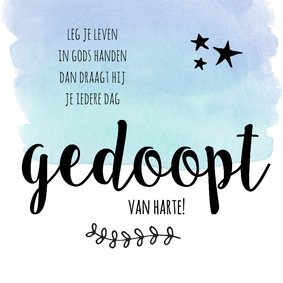 Felicitatie - gedoopt jongen