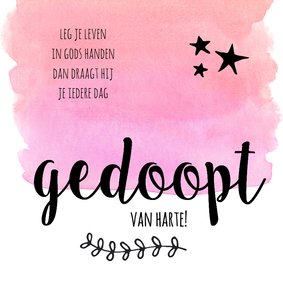 Felicitatie - gedoopt meisje