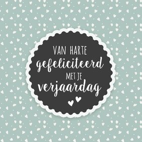 Felicitatie - gefeliciteerd met je verjaardag (retro)