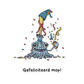 Felicitatie gefeliciteerd mop kaart